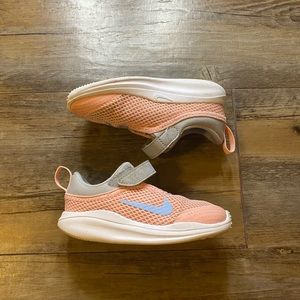 Kids Coral Nike shoes